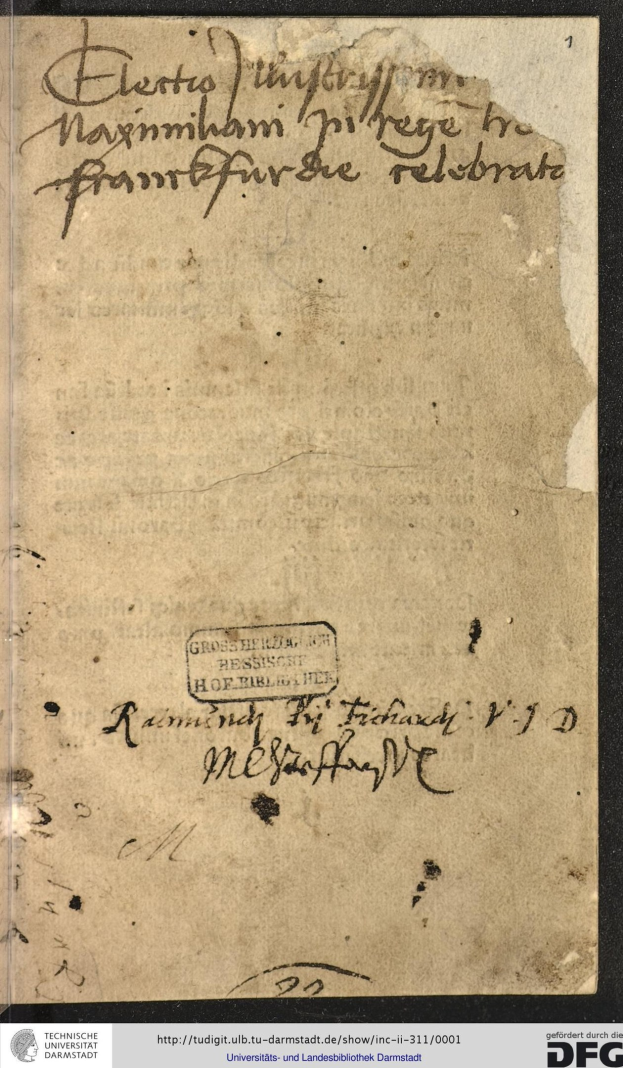 Alter Brief der deutschen Regierung an den Präsidenten der Vereinigten Staaten mit handgeschriebenem Text und sichtbaren Wasserzeichen.