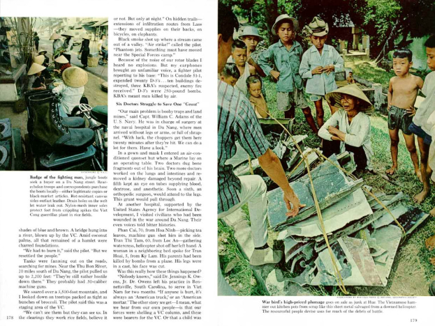 Ein Artikel mit Bildern von Menschen, Bäumen, Stiefeln, Gras, Hüten und verschiedenen Gegenständen.