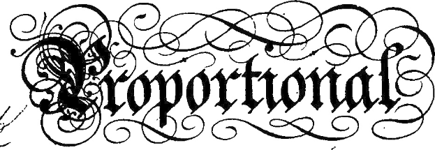 Schwarz-weißer kalligraphischer Schriftzug "Corporation" mit verzierten Ranken drumherum.